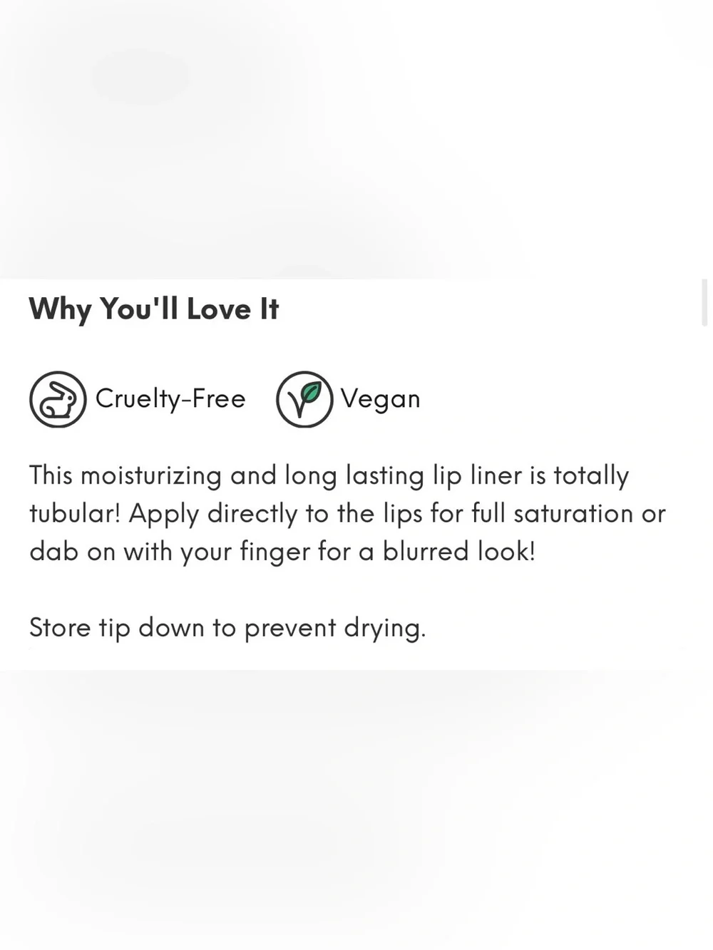 NWT LOVE+CRAFT+BEAUTY Tubular Lip Tint in Cassette Crush